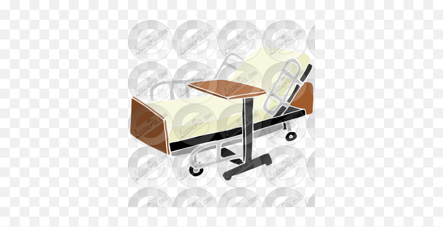 Hospital Bed Stencil For Classroom Therapy Use - Great Emoji,Hospitals Clipart