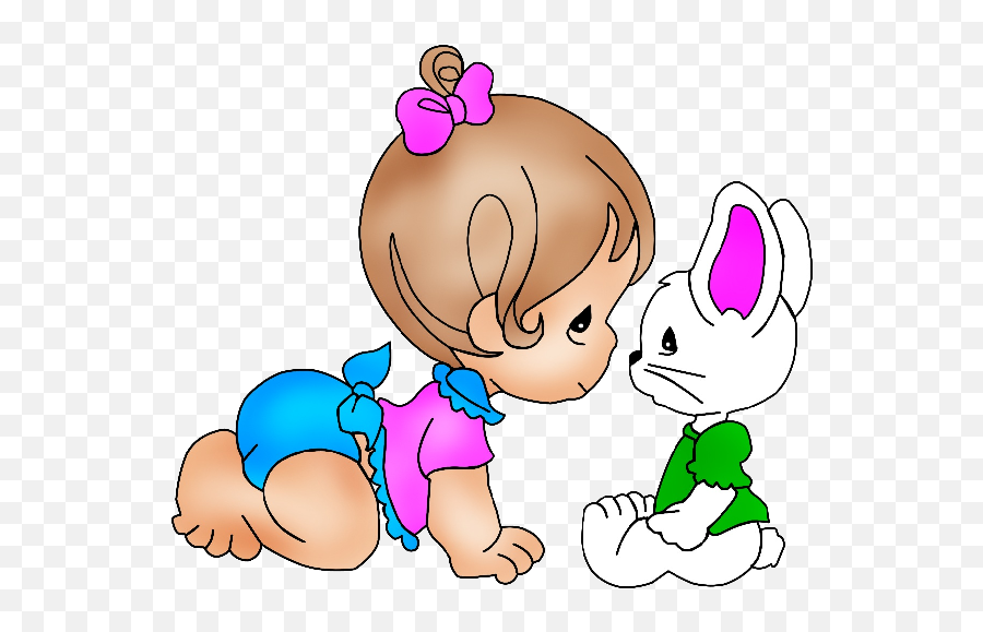 Cute Baby Girl Clip Art Cliparts - Cute Baby Clip Art Png Transparent Cute Baby Clipart Baby Girl Emoji,Baby Girl Clipart