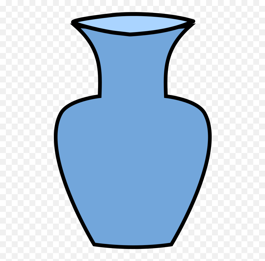 Blue Flower Vase Clip Art At Clker - Flower Vase Clipart Emoji,Vase Clipart