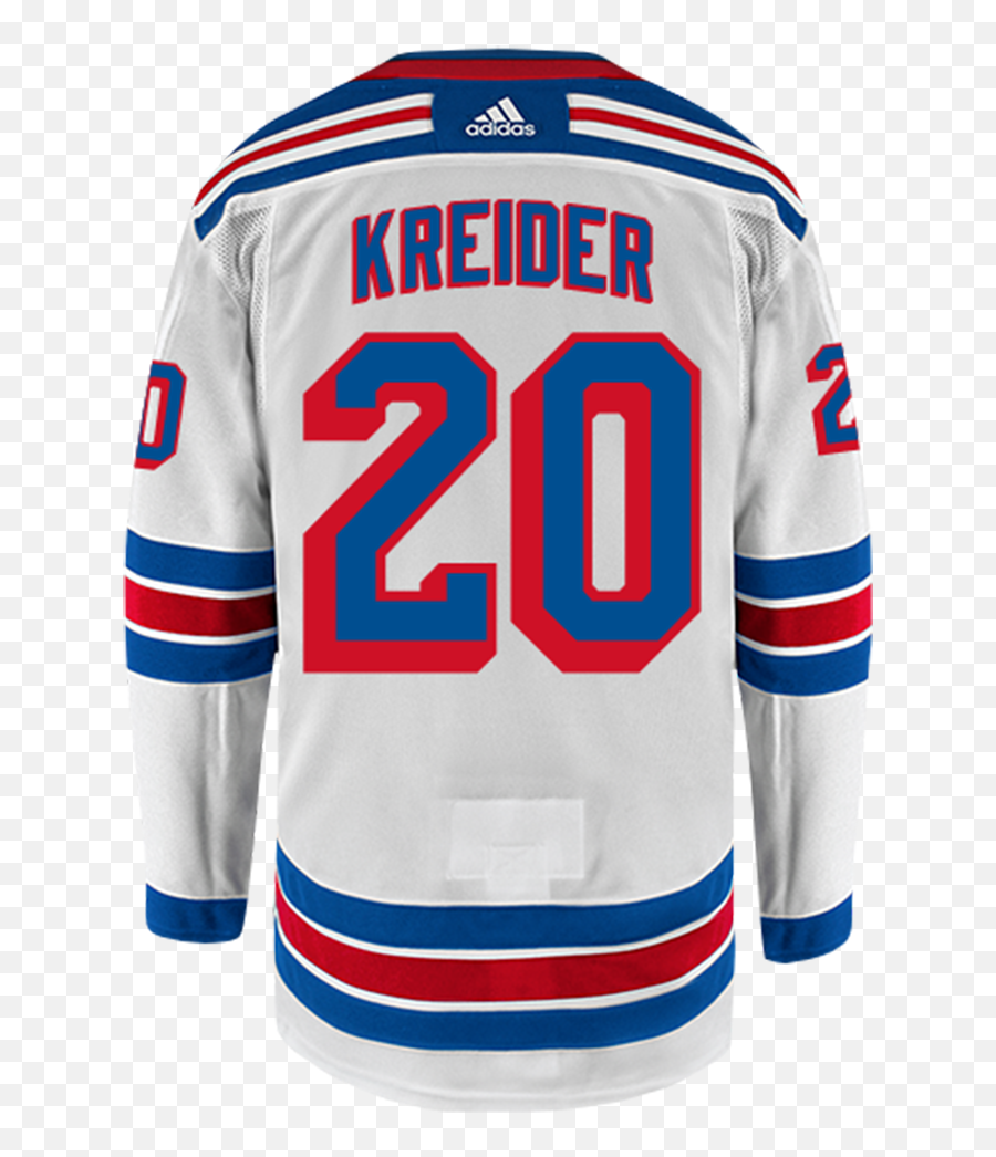 Chris Kreider New York Rangers Adidas - Long Sleeve Emoji,New York Rangers Logo