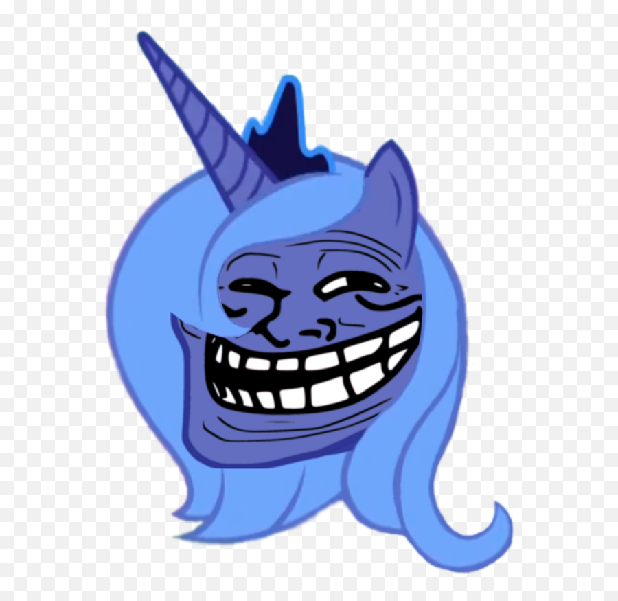 Purple Troll Face Transparent Cartoon - Jingfm Unicorn Troll Face Emoji,Troll Face Transparent