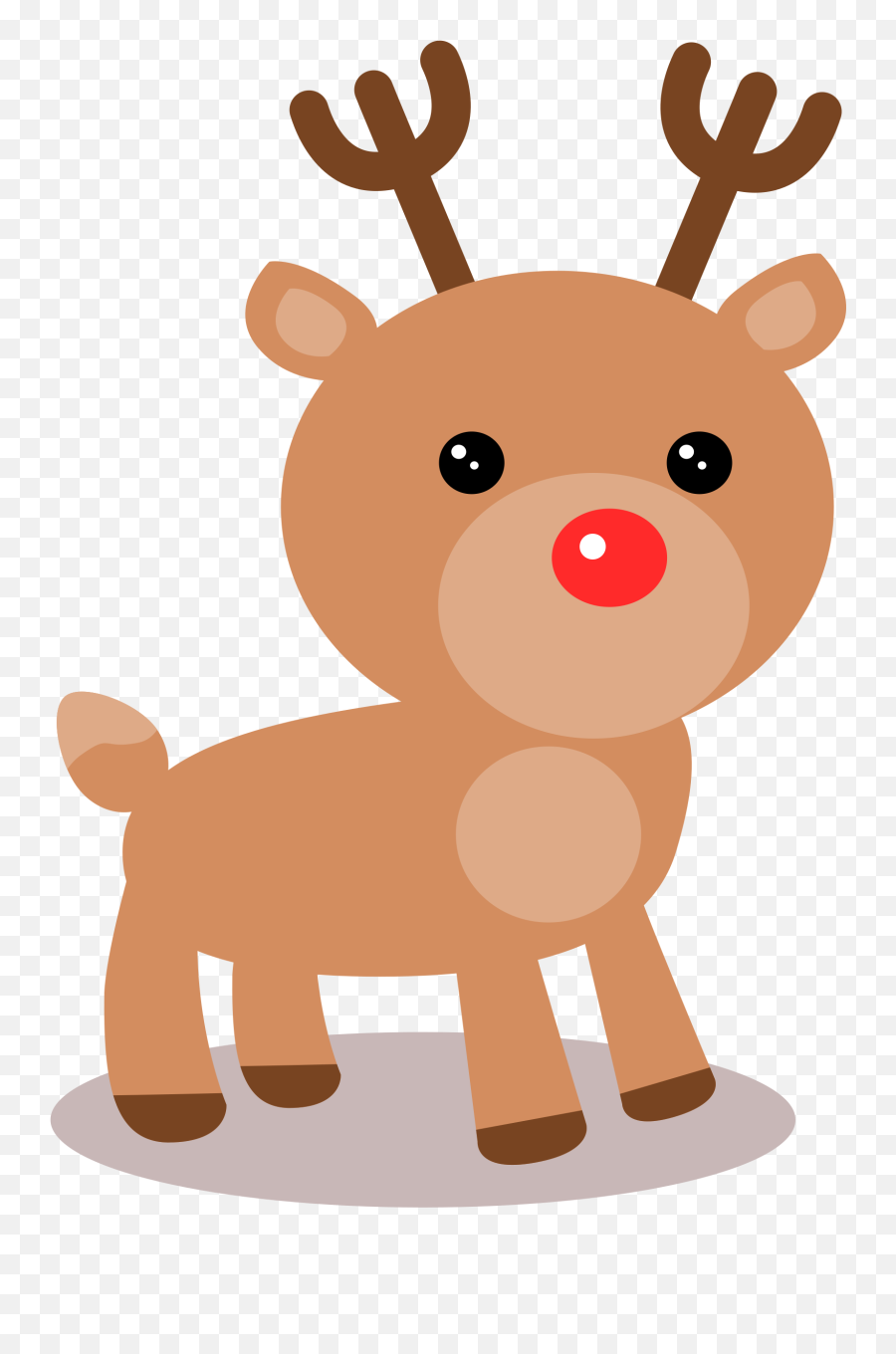 Christmas Reindeer Clipart - Cute Christmas Cute Reindeer Emoji,Reindeer Clipart