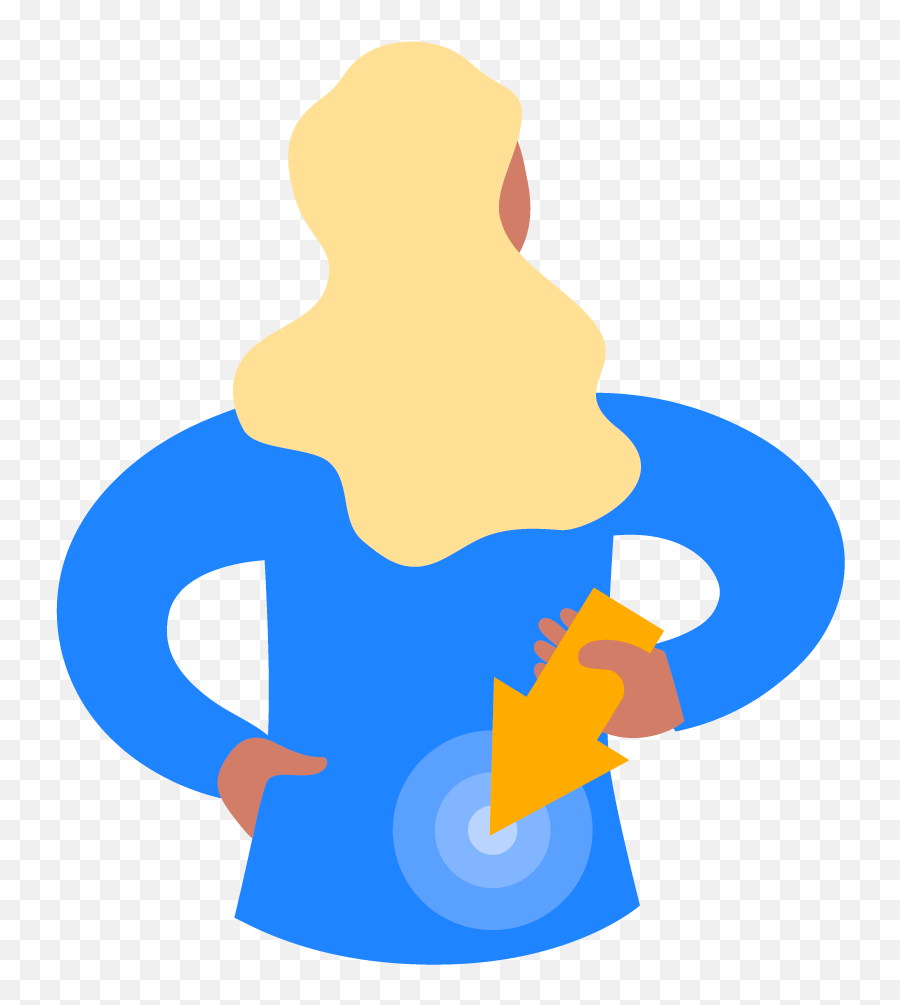 Lower Right Back Pain - Clip Art Emoji,We'll Be Right Back Transparent