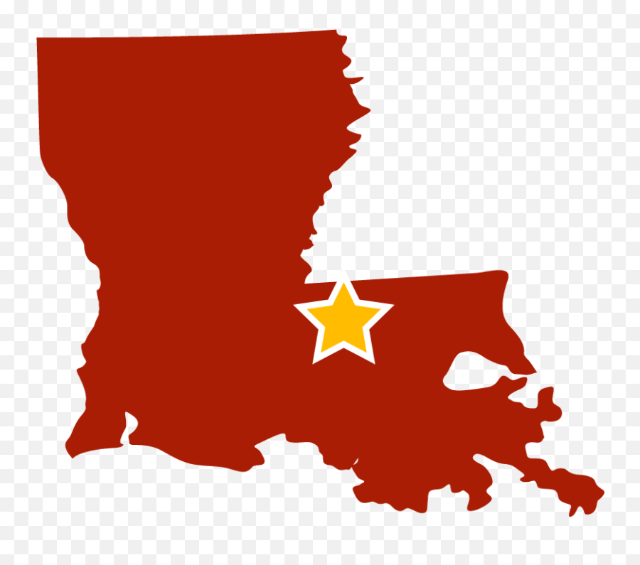 Louisiana Clipart State Louisiana State Black And White - Louisiana Flag State Shape Emoji,United States Clipart