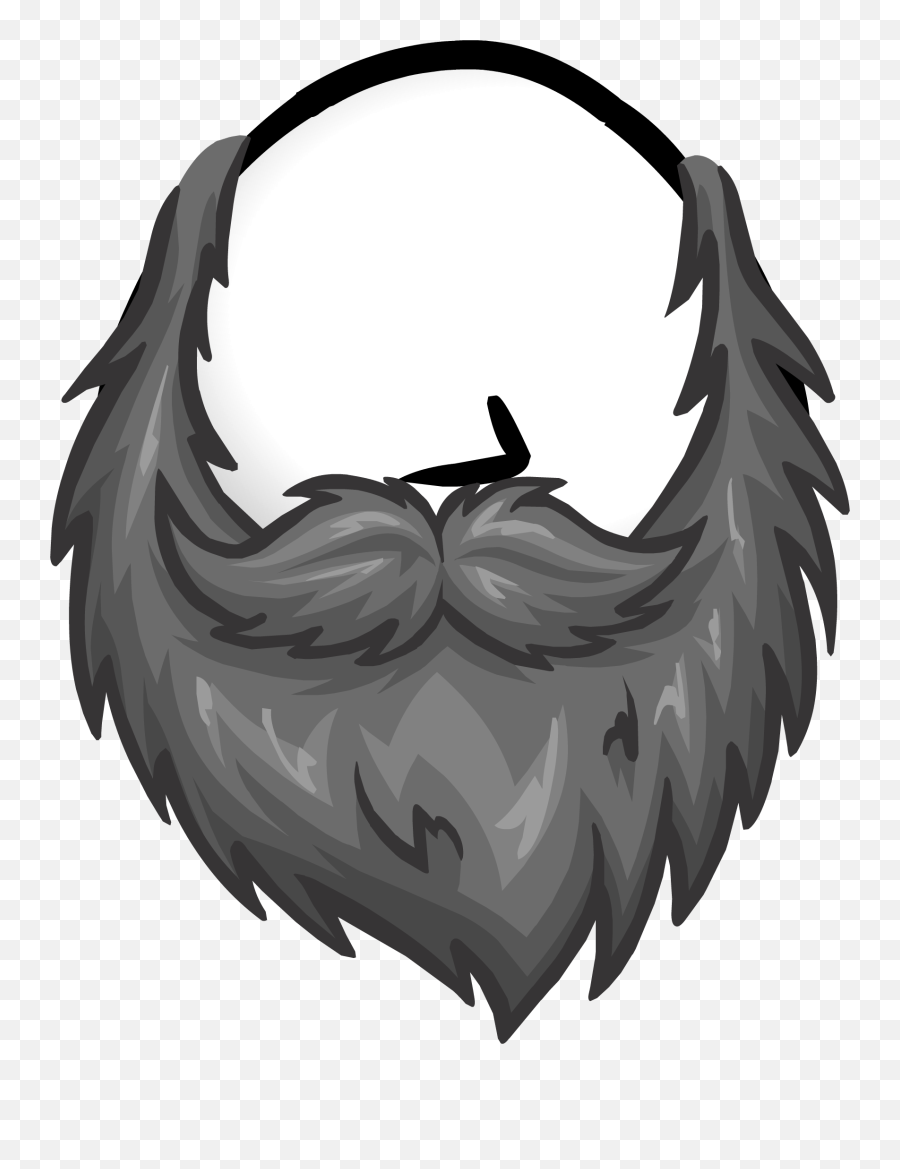 Gray Beard - Club Penguin Beard Emoji,Beard Png