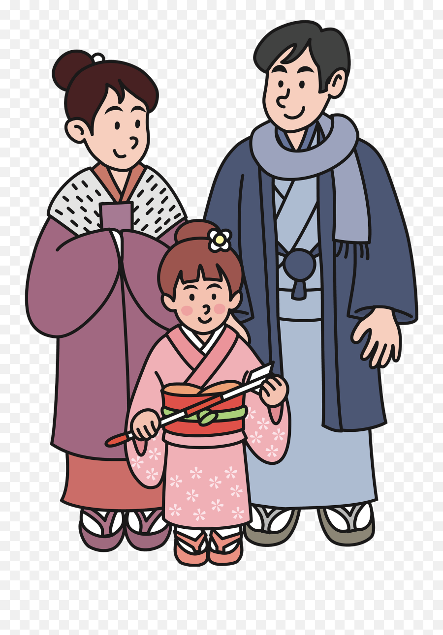 Japanese Family Clipart Free Download Transparent Png - Family Picture Cartoon Japanese Emoji,Family Clipart