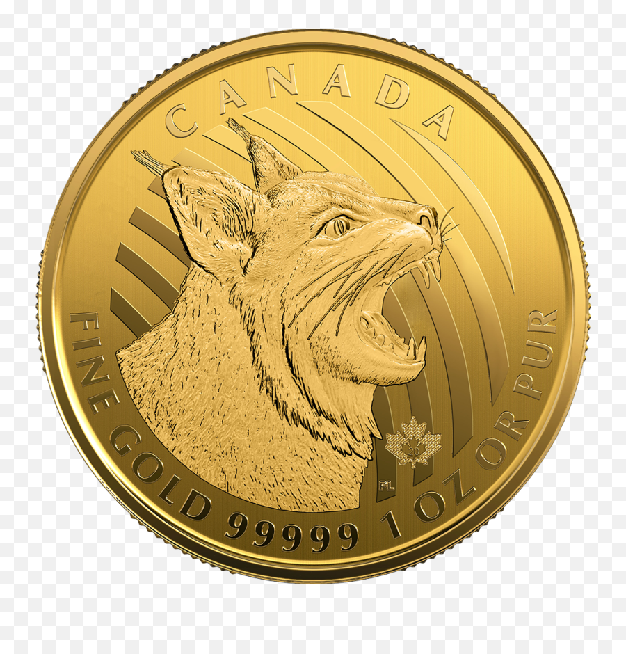 Bobcat - 1 Oz Emkcom Canadian Gold Coins Emoji,Bobcat Png