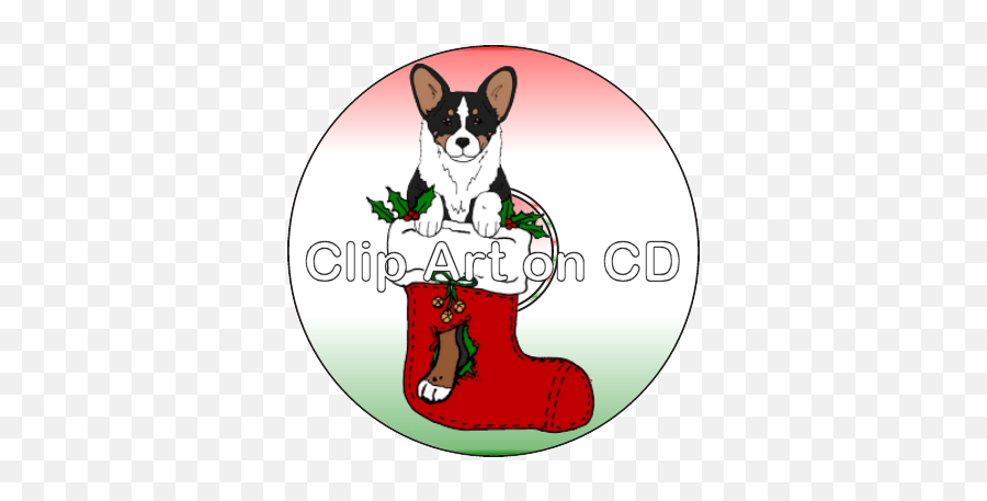 Clip Art On Cd - Cardigan Welsh Corgi Christmas Clipart U2014 Argostar Dog Art Emoji,Cd Clipart