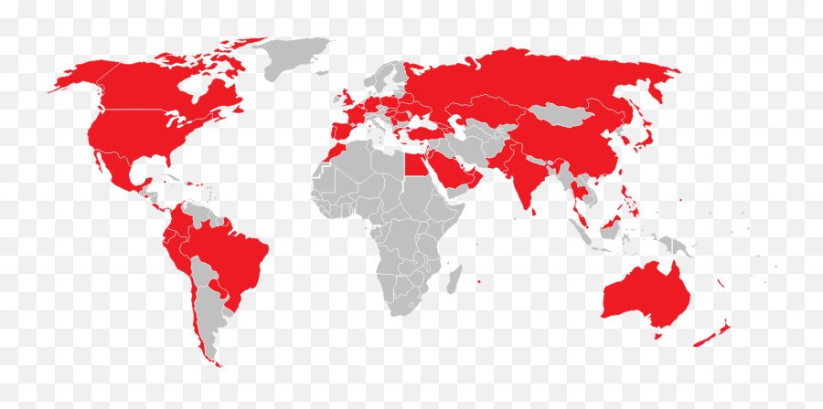World Map Png - Baskin Robbins In World Emoji,World Map Cliparts