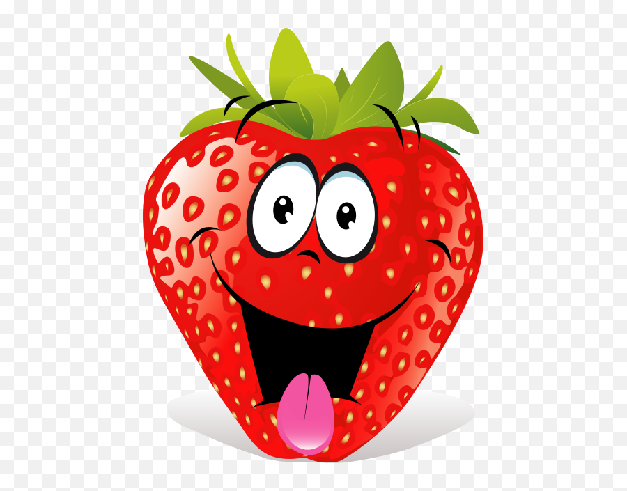 Strawberry Clipart Png Image Royalty Free Download - Funny Cartoon Strawberry Clipart Emoji,Funny Clipart
