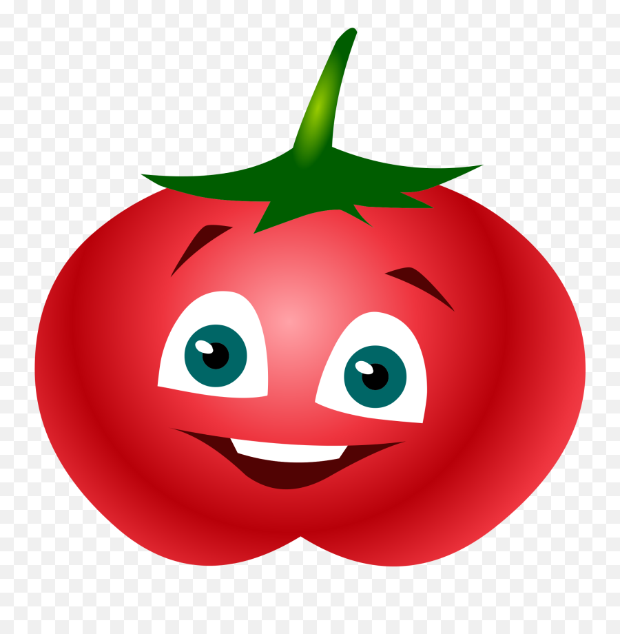 Smiling Tomato Clipart Free Image - Imagenes De Tomate Animadas Emoji,Tomato Clipart
