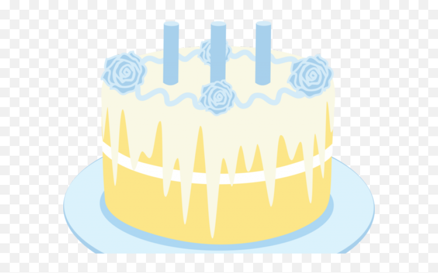 Frosting Clipart Vanilla Cake - Birthday Cake Png Download Emoji,Frosting Clipart