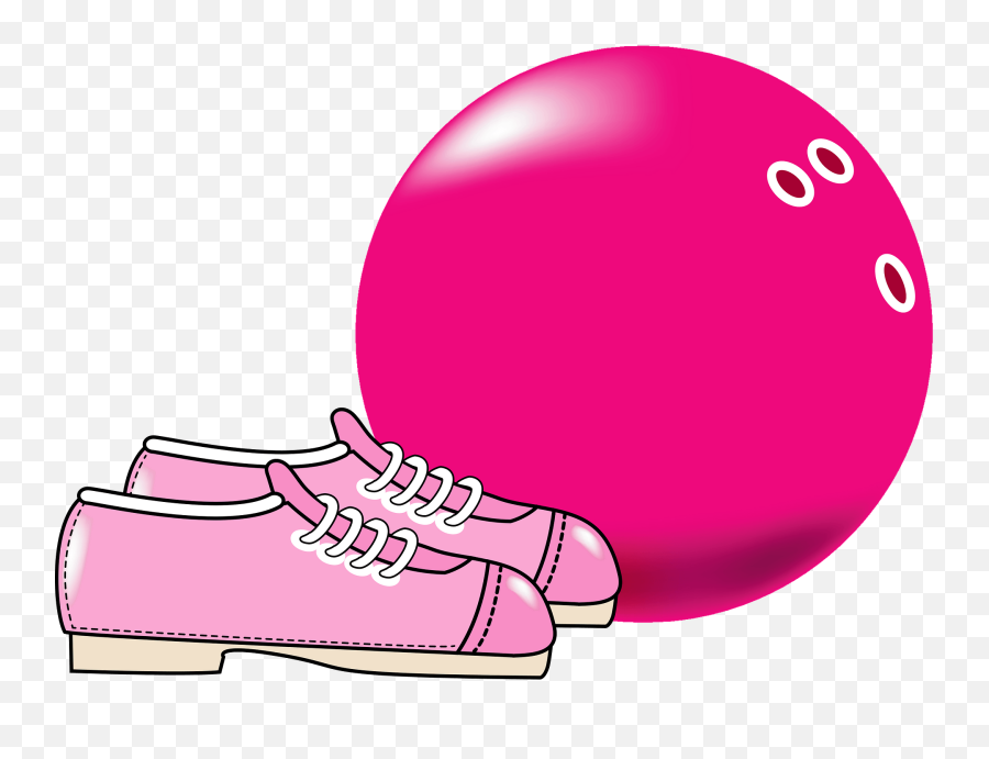 Pink Bowling Ball And Shoes Clipart Free Download Emoji,Bowling Balls Clipart