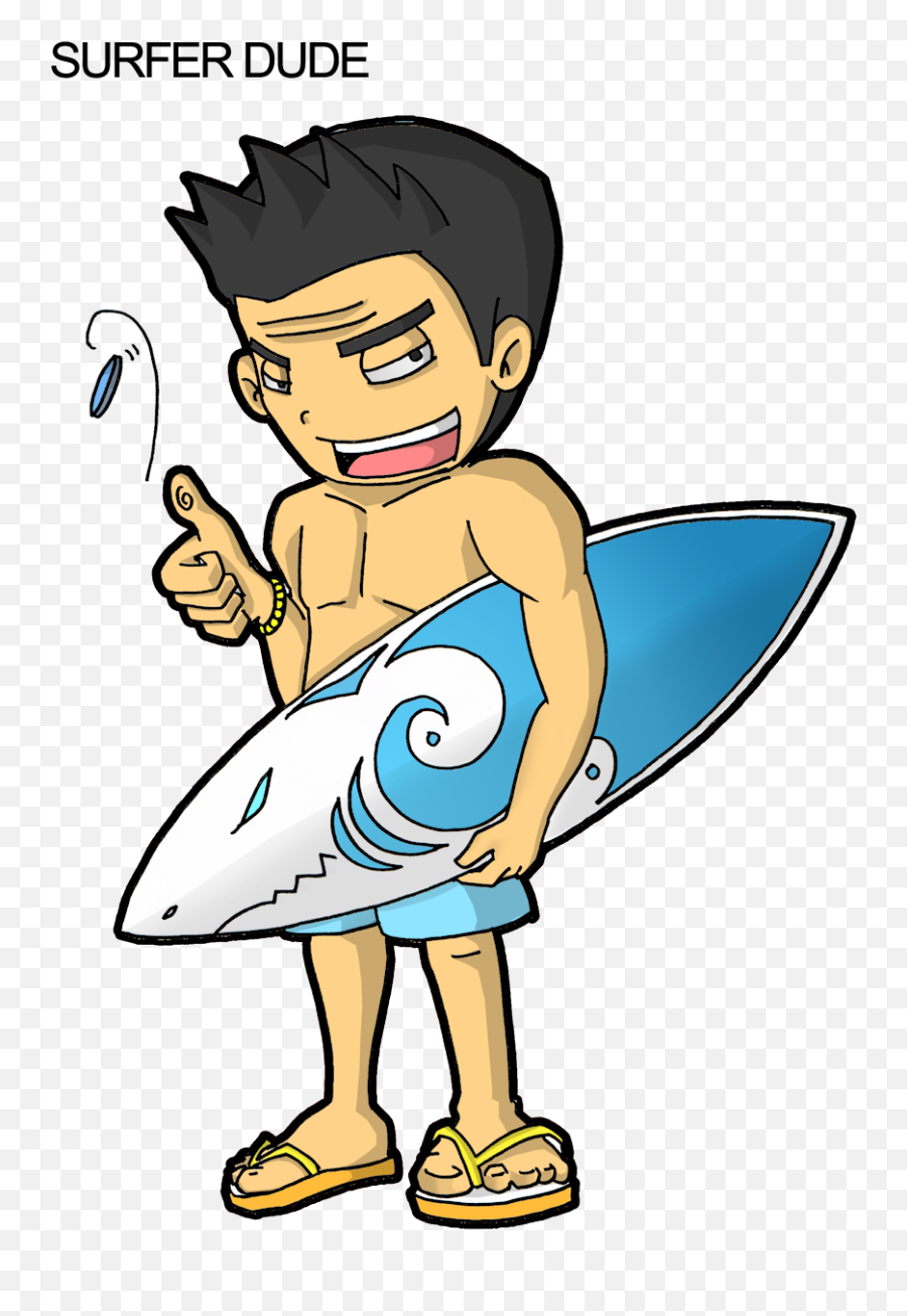 Surfer Dude - August 18 Clipart Full Size Clipart 877528 Emoji,Surfer Clipart