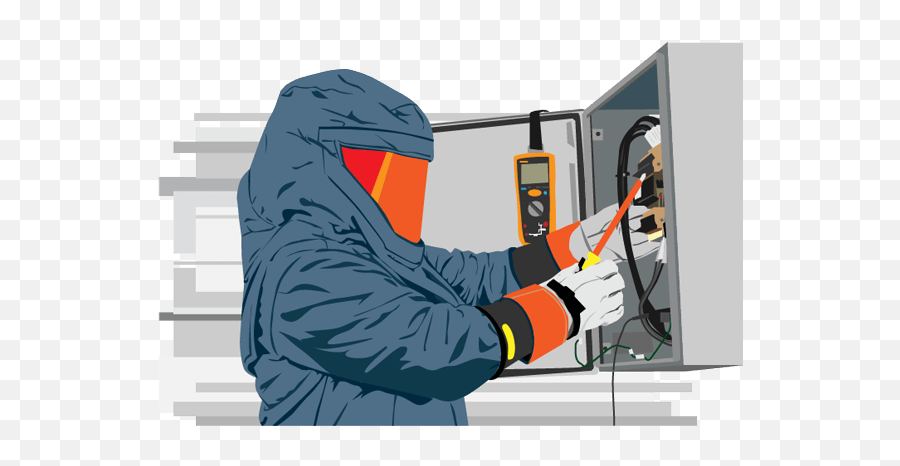 Download Arc Flash Study - Safety Electrical Png Image With Emoji,Hazmat Suit Clipart
