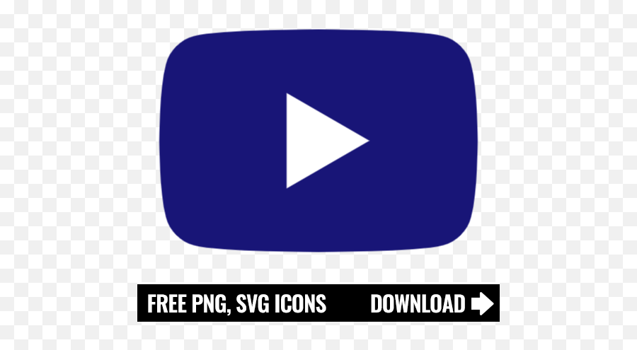 Free Youtube Logo Dark Blue Icon Symbol Download In Png Emoji,Youtube Logo Svg
