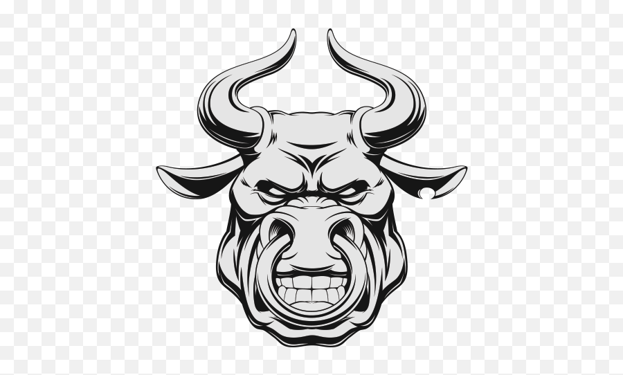 Printed Vinyl Angry Aggressive Bull Head Stickers Factory Emoji,Bull Head Png