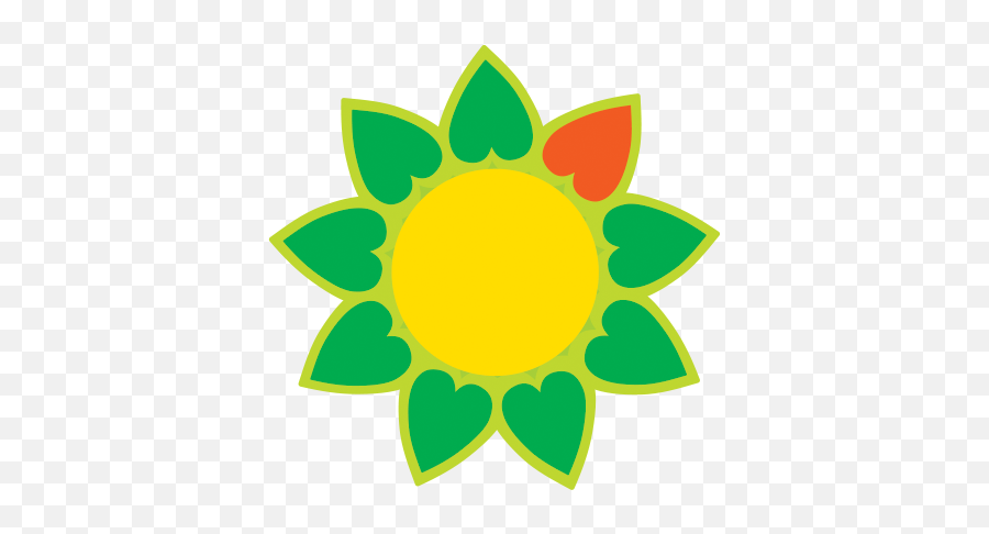 Green Sunflower Logo - Vector Graphics Emoji,Sunflower Logo
