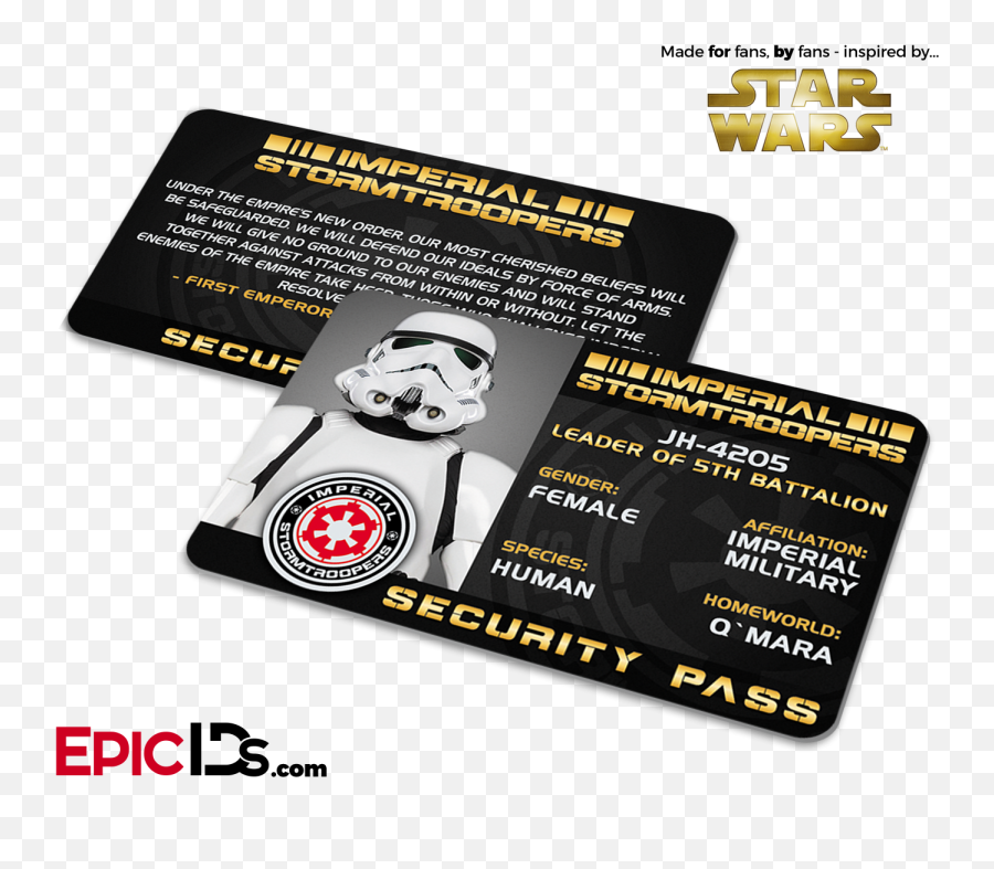 Imperial Stormtroopers Security Pass - Language Emoji,Star Wars Imperial Logo