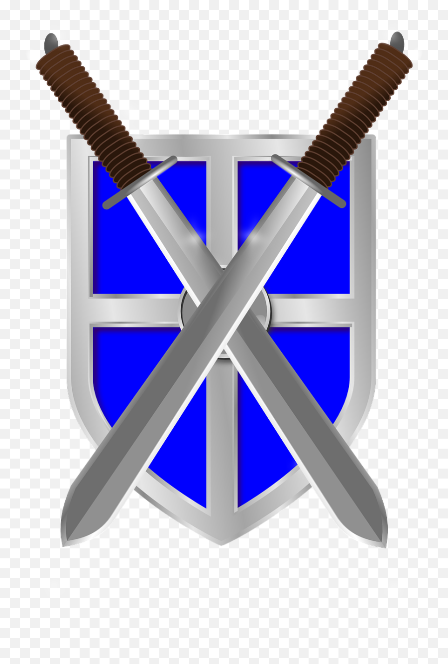 Swords And Blue Shield Clip Art At Clker - Defending Your Clip Art Emoji,Faith Clipart
