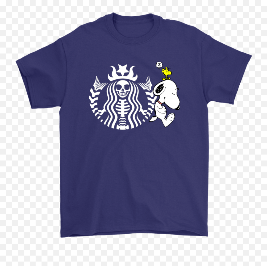 Starbuck Coffee Skeleton Dead Barista Lazy Snoopy Shirts - Funny Chargers Shirt Emoji,Starbuck Logo