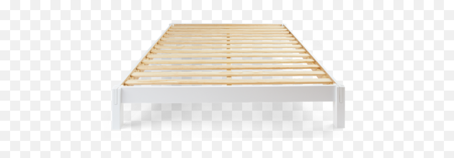 Shop The Helix White Wood Bed Frame - Twin Size Emoji,Bed Transparent