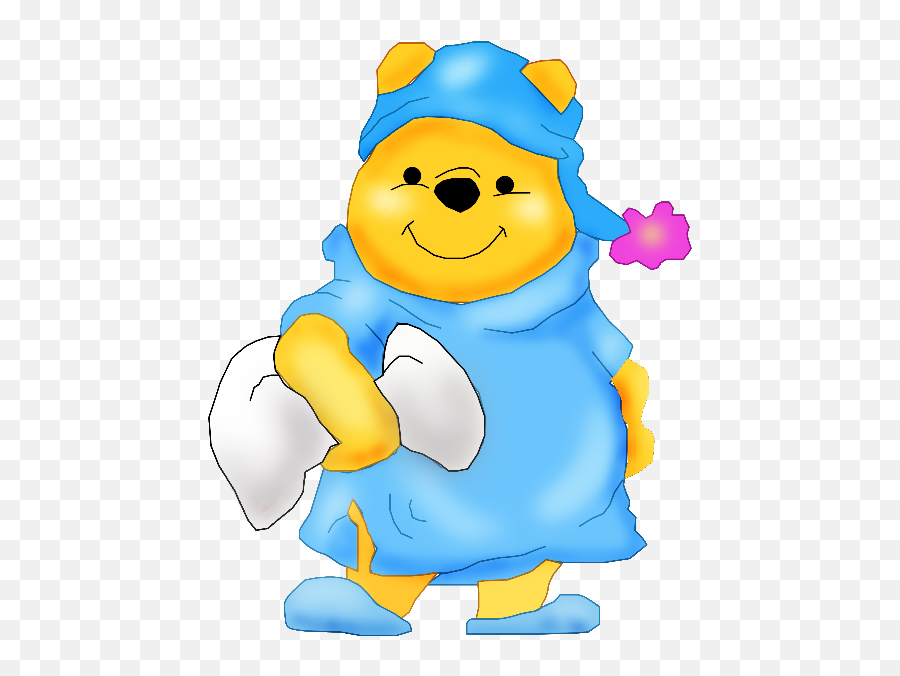 Bedtime Winnie The Pooh Png - Clip Art Library Winnie The Pooh Pyjama Clipart Emoji,Winnie The Pooh Png