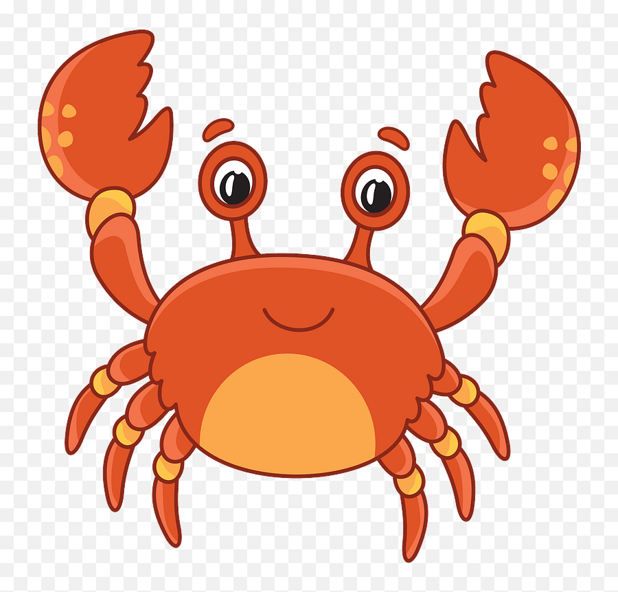 Crab Clipart - Clipart Images Of Crab Emoji,Crab Clipart