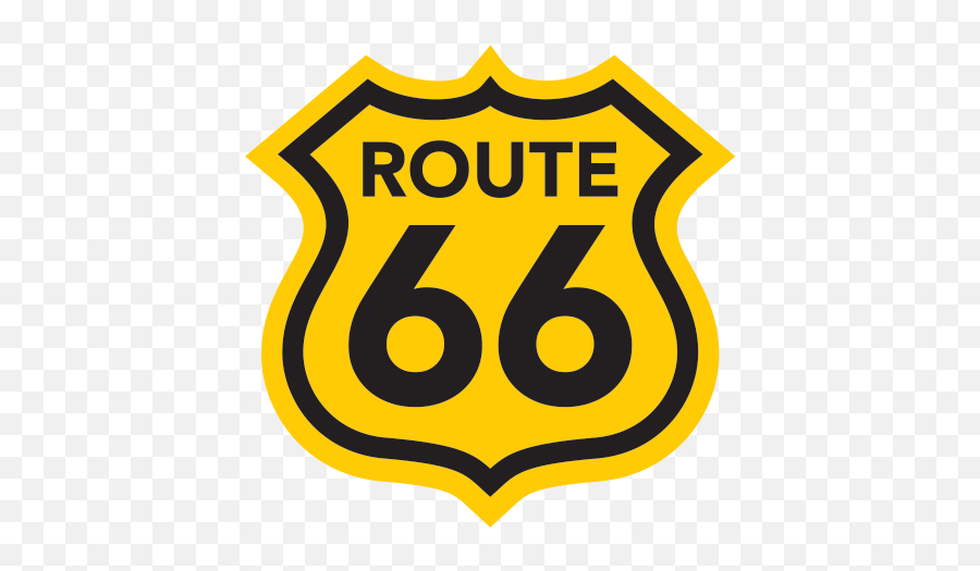 Printed Vinyl Route 66 Us - Route 66 Png Emoji,Route 66 Logo