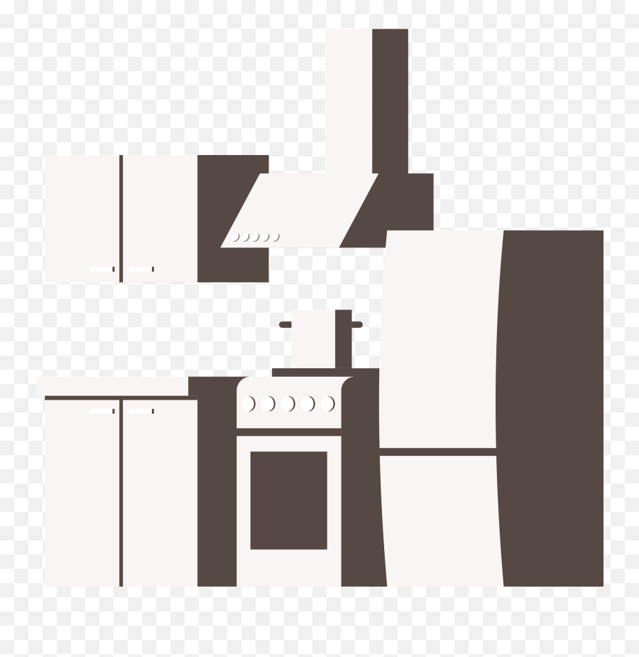 Modern Kitchen Clipart - Vertical Emoji,Kitchen Clipart