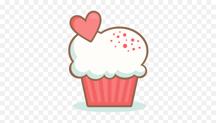 Valentine Cupcake Scrapbook Cuts Svg - Valentine Cupcake Clipart Emoji,Doodle Clipart
