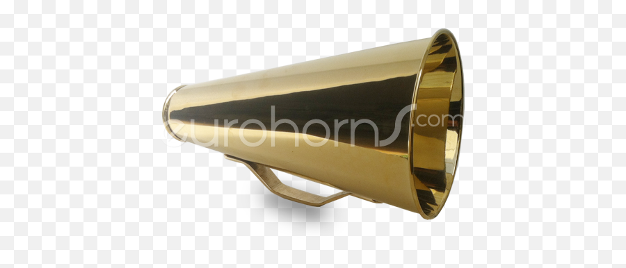Brass Polished Henley Megaphone Or Call Horn - Eurohorns Messing Megafon Emoji,Megaphone Logo