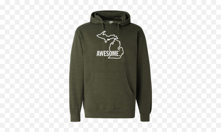 Michigan Awesome State Outline Hoodie - Hoodie Emoji,Michigan Outline Png