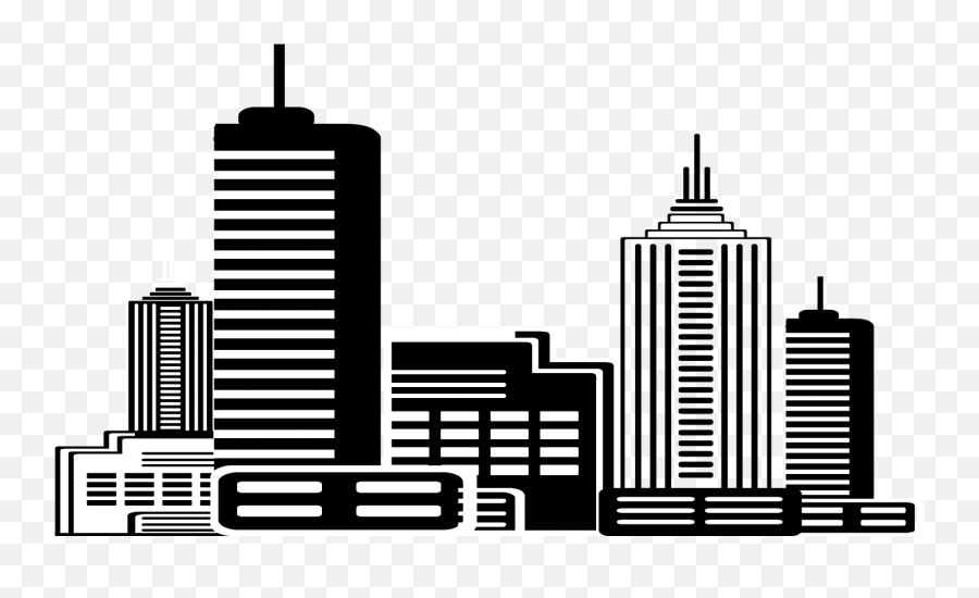 Download Source - 3 Bp Blogspot Com Report City Buildings Cartoon Black And White Emoji,City Clipart