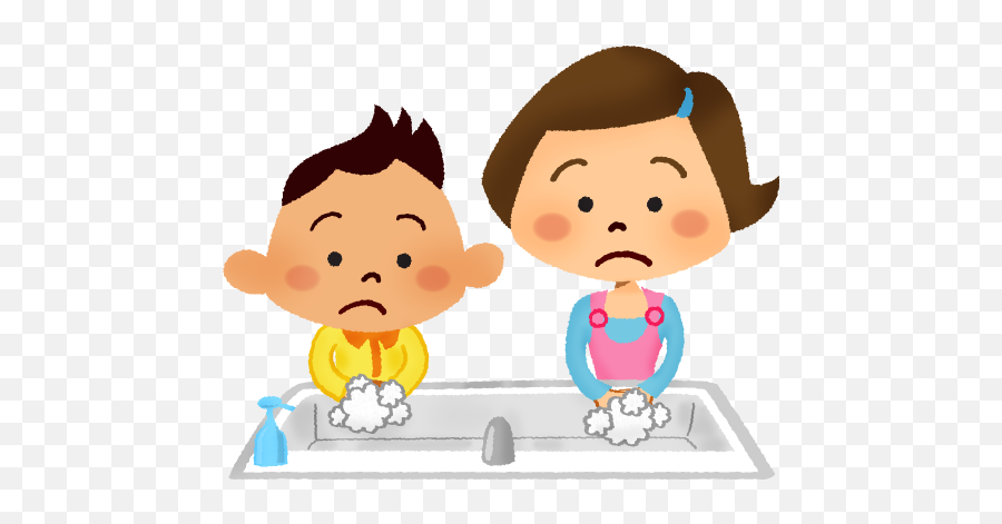 Children Washing Hands Free Clipart Illustrations - Japaclip Emoji,Washing Hands Clipart