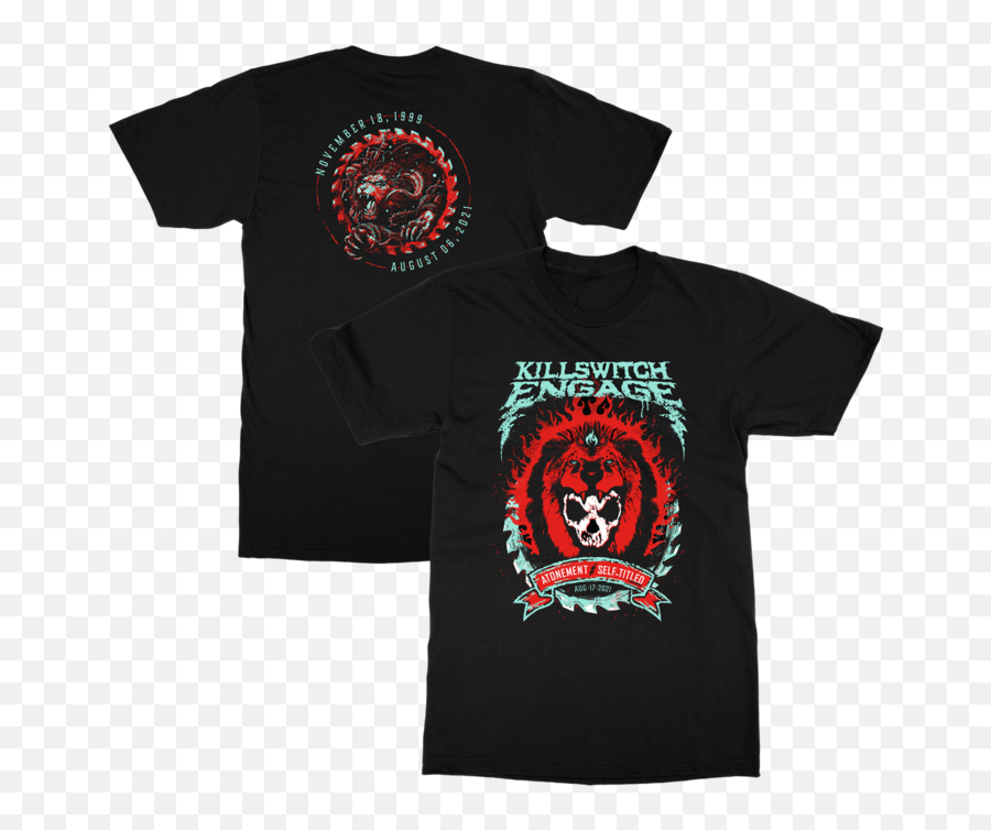 Killswitch Engage New Lion Head Streaming Event T - Shirt Preorder Emoji,Lion Face Logo