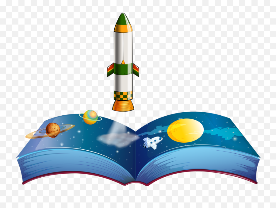 Soloveika - Libro Cohete Clipart Emoji,Galactic Starveyors Clipart