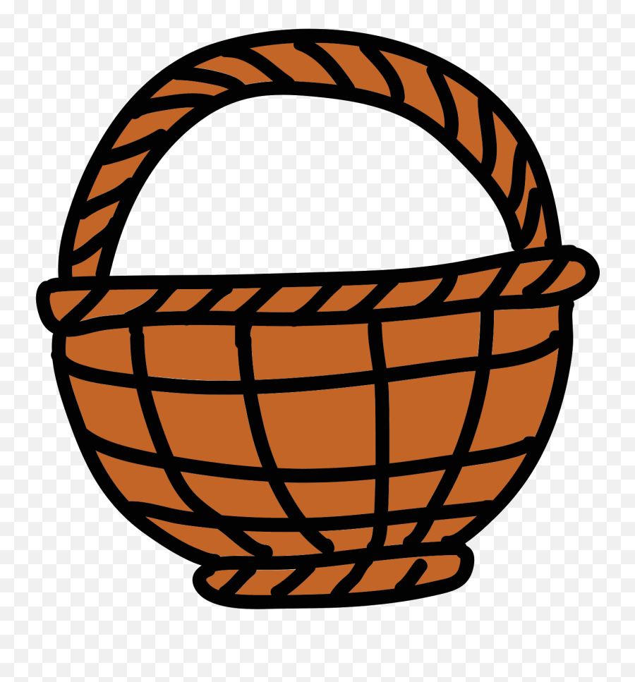 Empty Flower Basket Icon Png Clipart - Basket Clipart Emoji,Basket Clipart