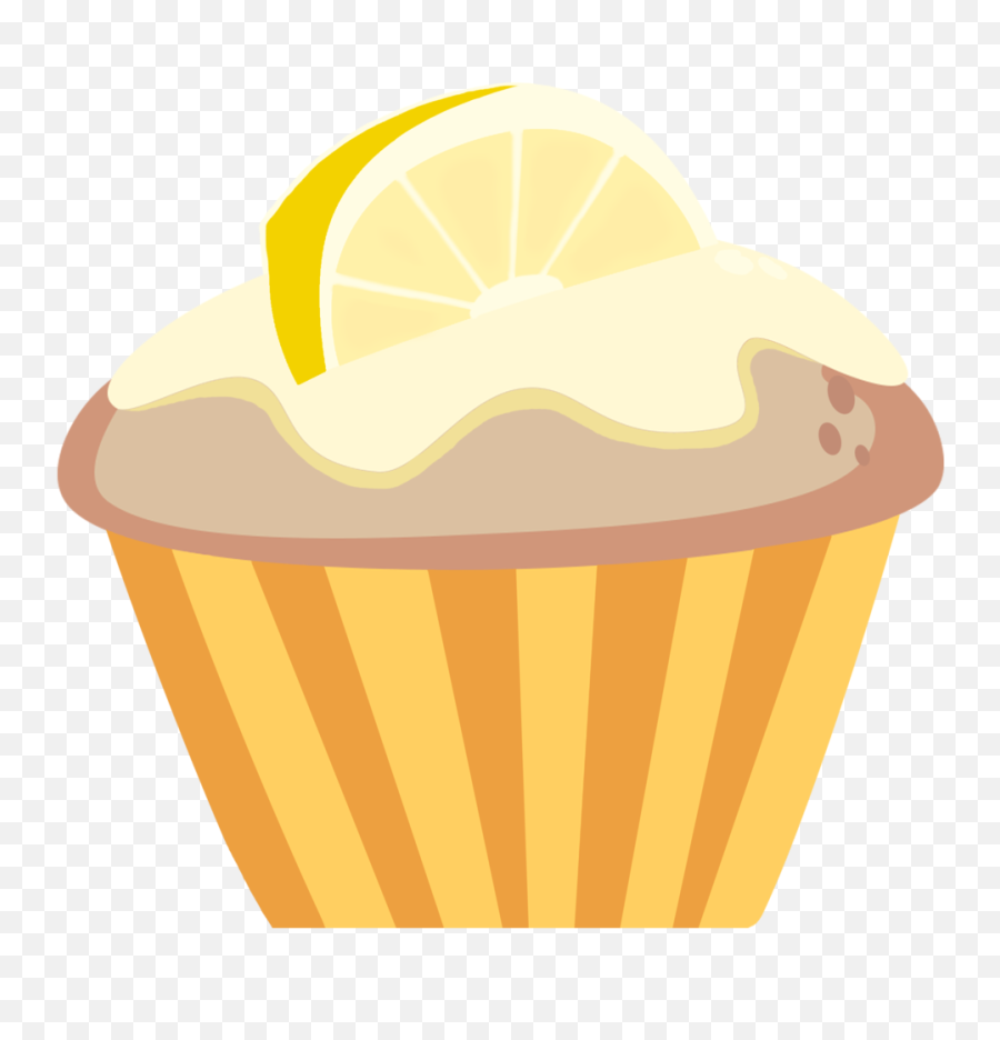 Muffin Clipart Lemon Cupcake - Cupcake 1024x1019 Png Emoji,Muffin Png