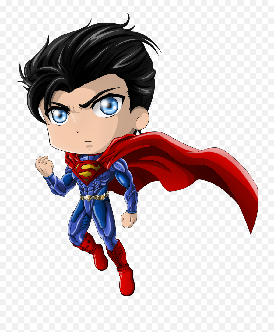 Download Hd Latest Images - Superman Chibi Png Transparent Transparent Superman Chibi Png Emoji,Superman Png