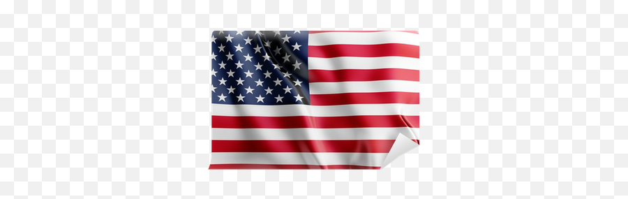 America Flag Wall Mural U2022 Pixers - We Live To Change American Flag Emoji,American Flag Png