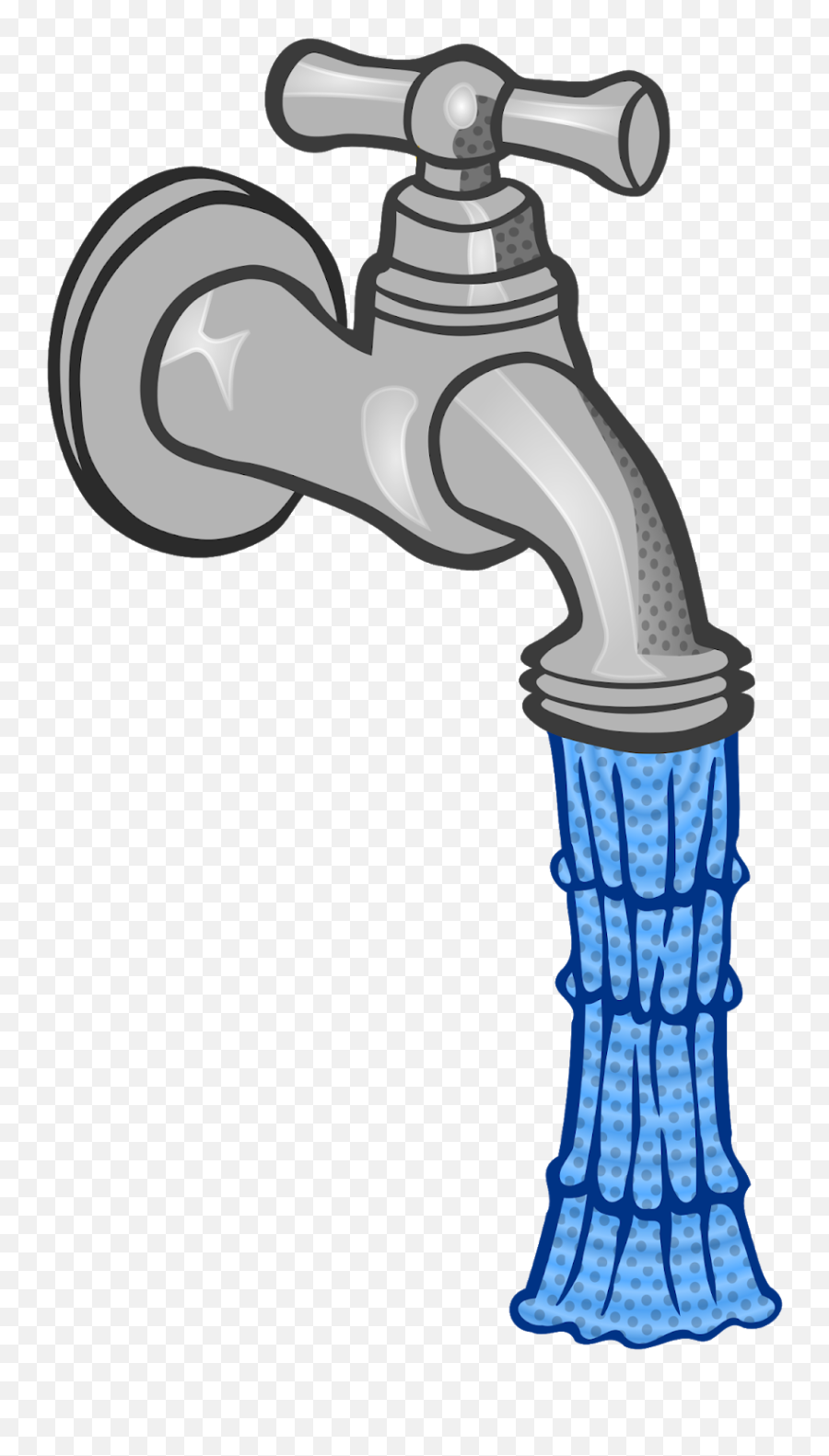 Faucet Handles Controls Drinking - Clipart Tap Water Emoji,Water Transparent