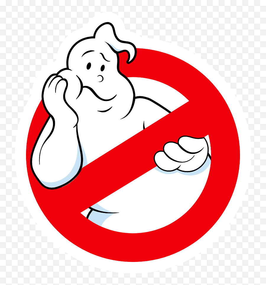 Ghostbusters Logo Bored Ghost Sticker - Brixton Emoji,Ghostbusters Logo