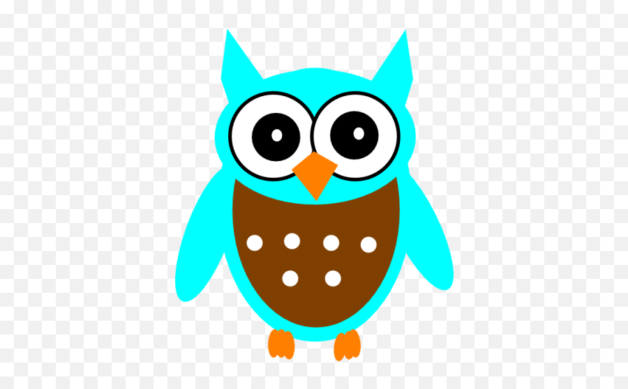 Turquoise Owl Png Pink Owl Owl Clip Art Clip Art - Cartoon Turquoise Emoji,Owl Png
