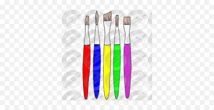 Paintbrushes Picture For Classroom Therapy Use - Great Makeup Brushes Emoji,Paint Brush Clipart