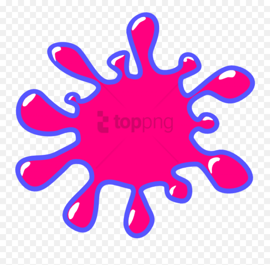 Clip Art Paint Splatter - Clipart Green Paint Splatter Png Pink Splat Cartoon Png Emoji,Paint Splatter Png