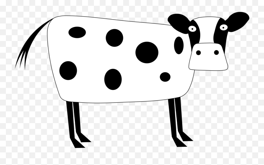 Dairy Cattle Baka Sheep Drawing White - Baka Black And White Livestock Drawing Emoji,Cow Clipart Black And White