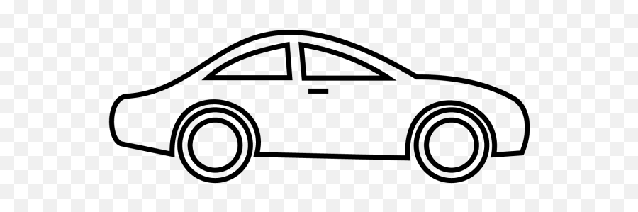 White Car Clip Art Png Download - Clipart Toy Car Outline Emoji,Car Wash Clipart