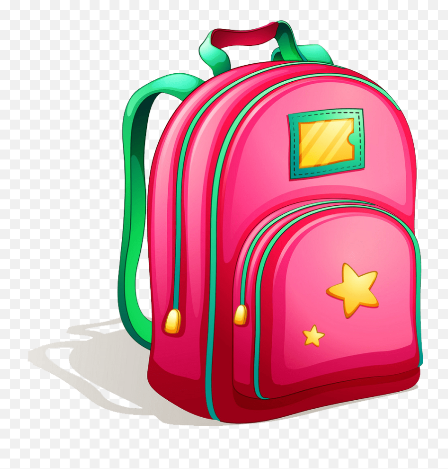 Pink School Bag Png Transparent - Clipart World School Bag Clipart Emoji,Bag Png