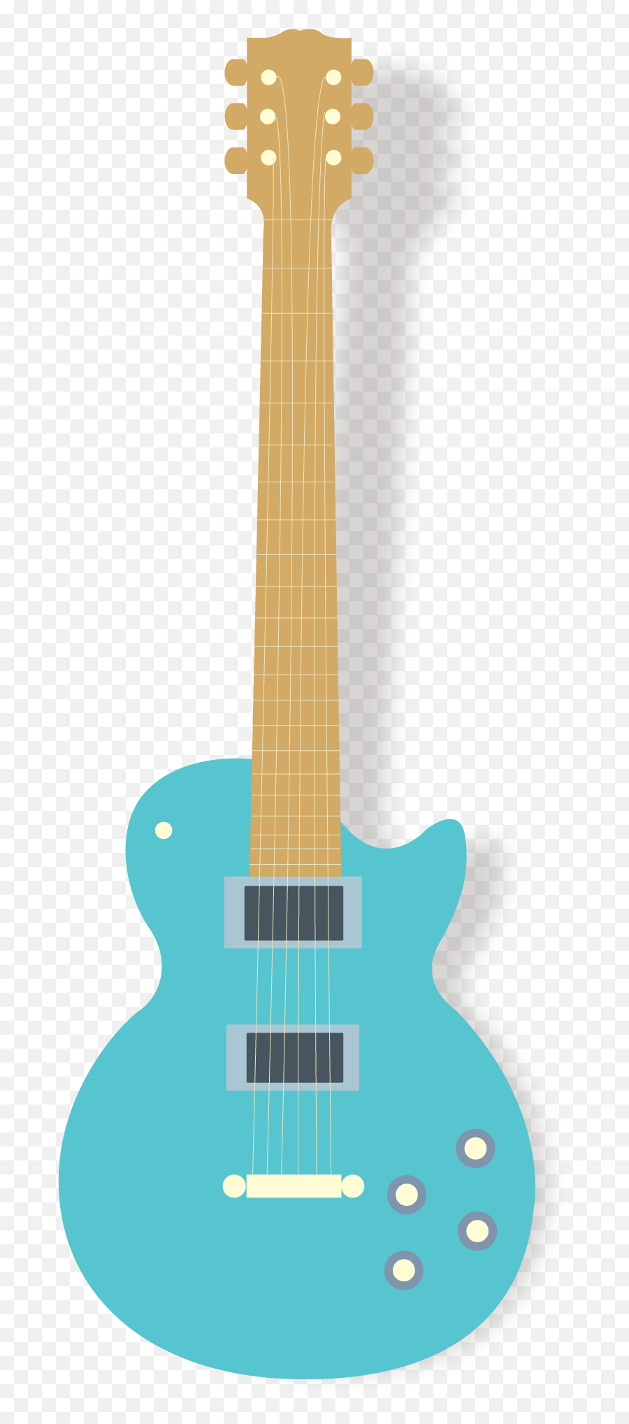 Electric Clipart Transparent Electric Transparent - Teal Guitar Clipart Emoji,Guitar Png